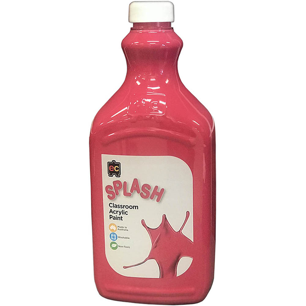 Image for EDUCATIONAL COLOURS SPLASH CLASSROOM ACRYLIC PAINT 2 LITRE POPPY MAGENTA from Total Supplies Pty Ltd