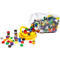 educational colours stacking counters jar 500