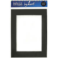 zart pre-cut card mounts frame black/white a4 pack 10