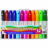 zart smooth moves twistable gel crayons assorted pack 12