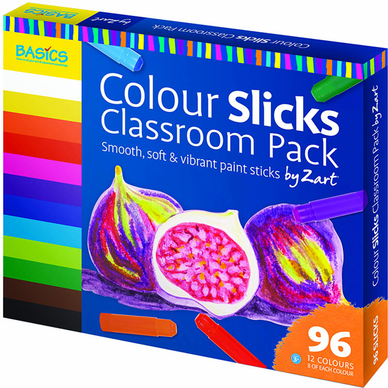 Image for ZART COLOUR SLICKS ASSORTED CLASSPACK 96 from Albany Office Products Depot