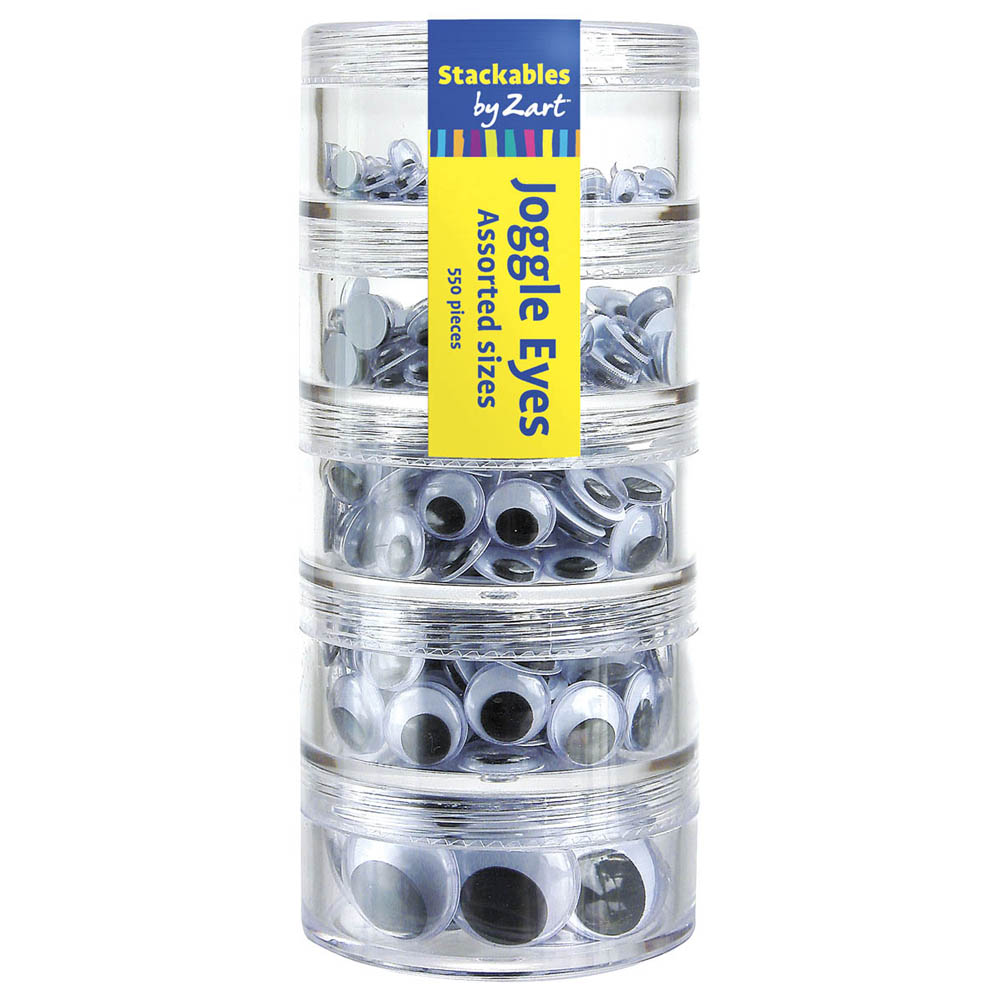Image for ZART JOGGLE EYES STACKABLE PACK 550 from Total Supplies Pty Ltd