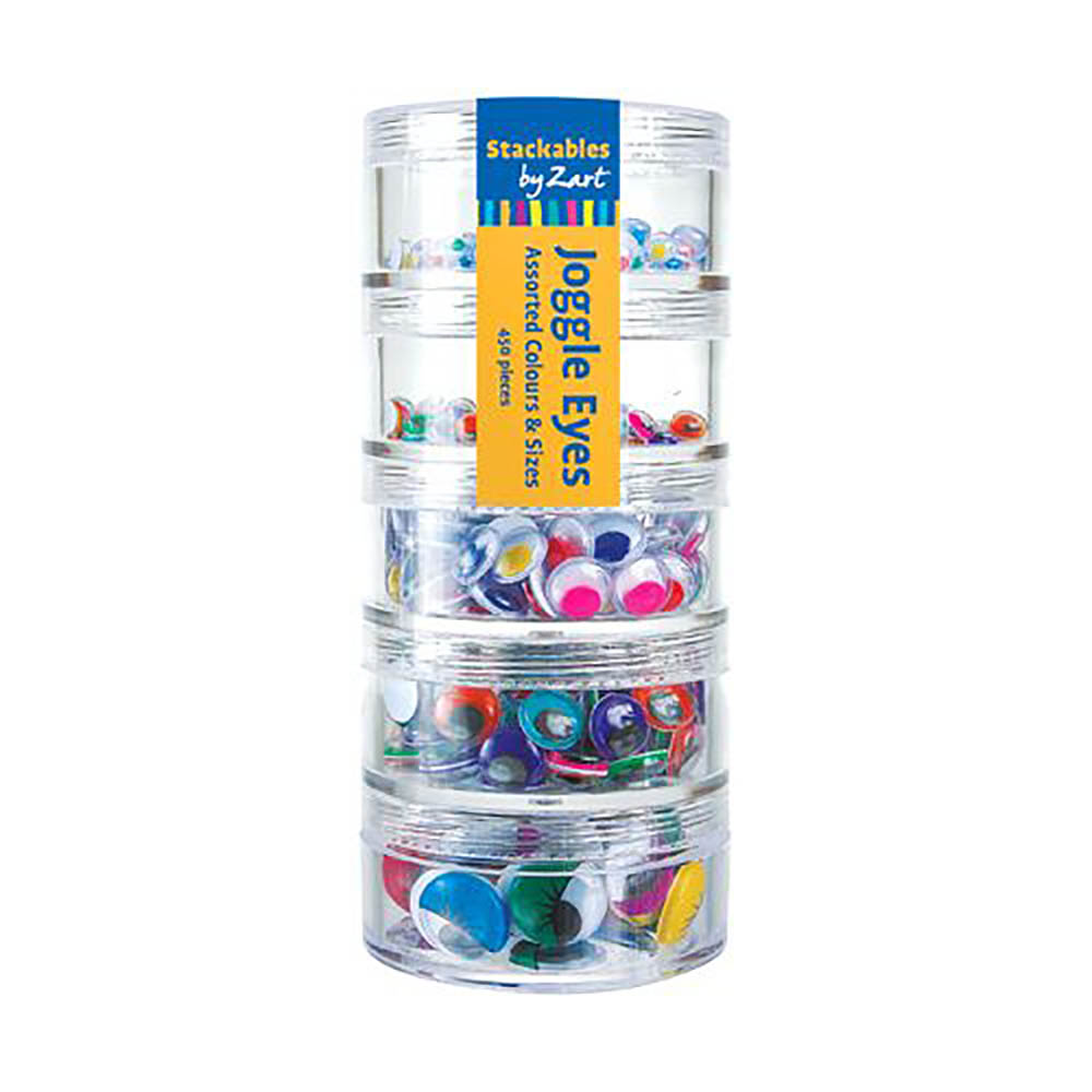 Image for ZART JOGGLE EYES COLOURED ASSORTED PACK 450 from Total Supplies Pty Ltd