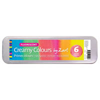 zart primecolours creamy colours watercolour paint fluoro box 6