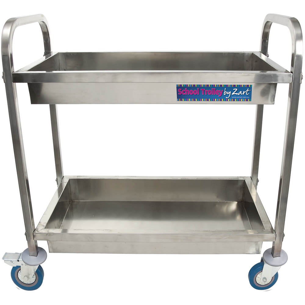 Image for ZART SCHOOL TROLLEY STAINLESS STEEL from Ross Office Supplies Office Products Depot