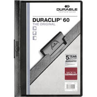 durable duraclip document file portrait 60 sheet capacity a4 black