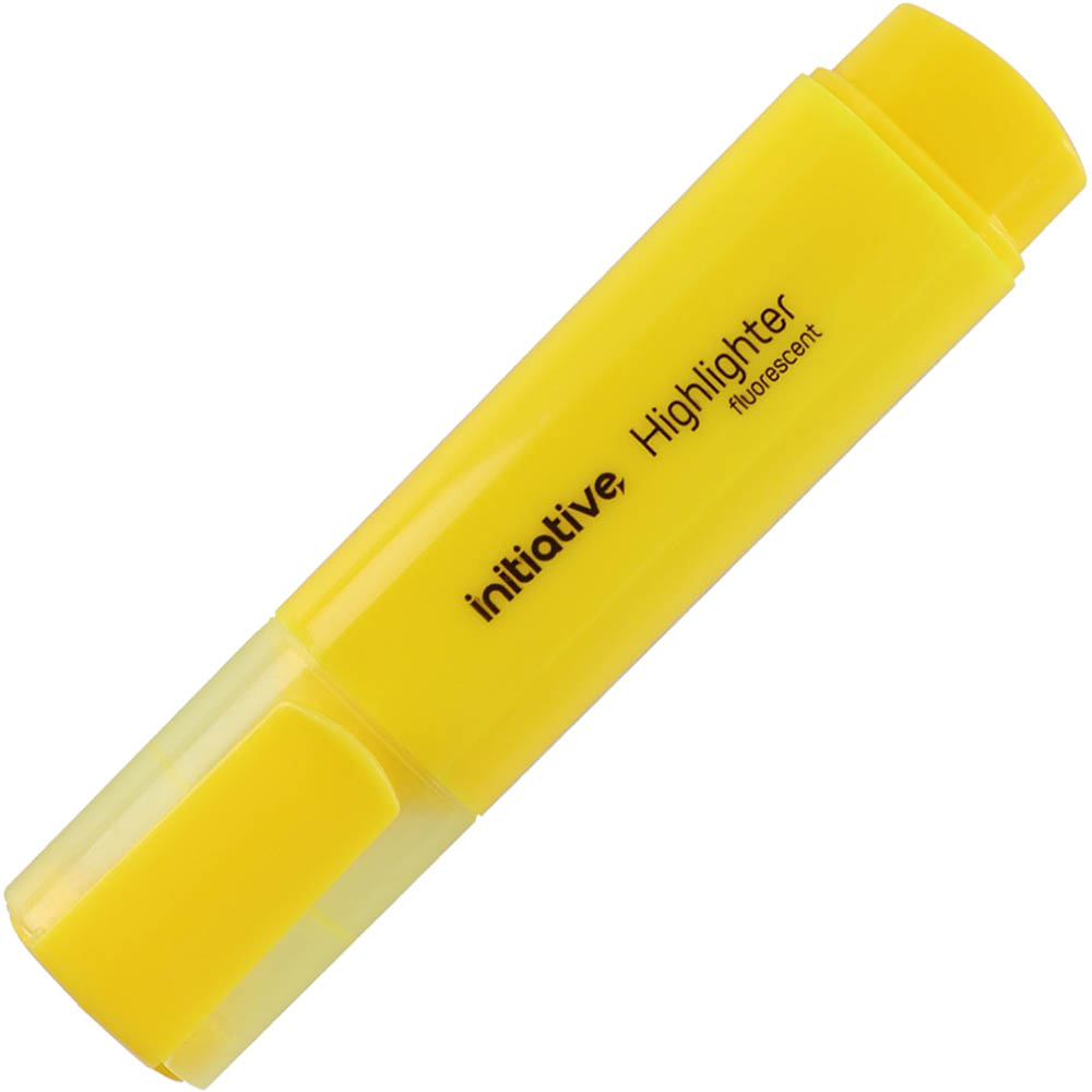 Image for INITIATIVE HIGHLIGHTER CHISEL YELLOW from MOE Office Products Depot Mackay & Whitsundays