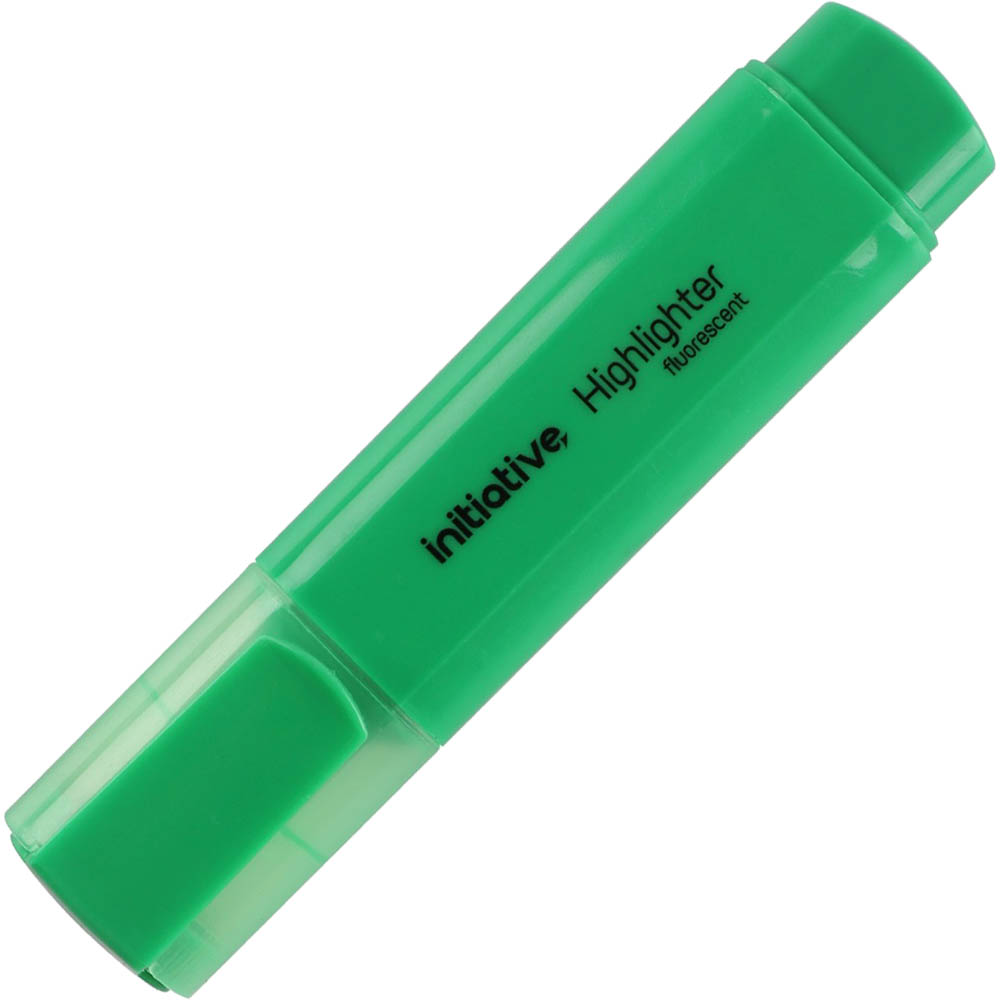 Image for INITIATIVE HIGHLIGHTER CHISEL GREEN from Office Products Depot Gold Coast