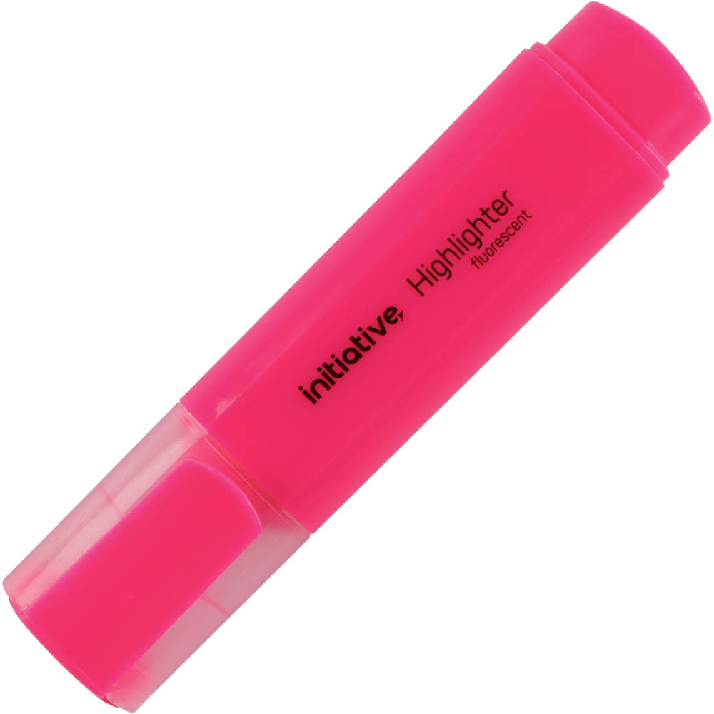 Image for INITIATIVE HIGHLIGHTER CHISEL PINK from Ross Office Supplies Office Products Depot
