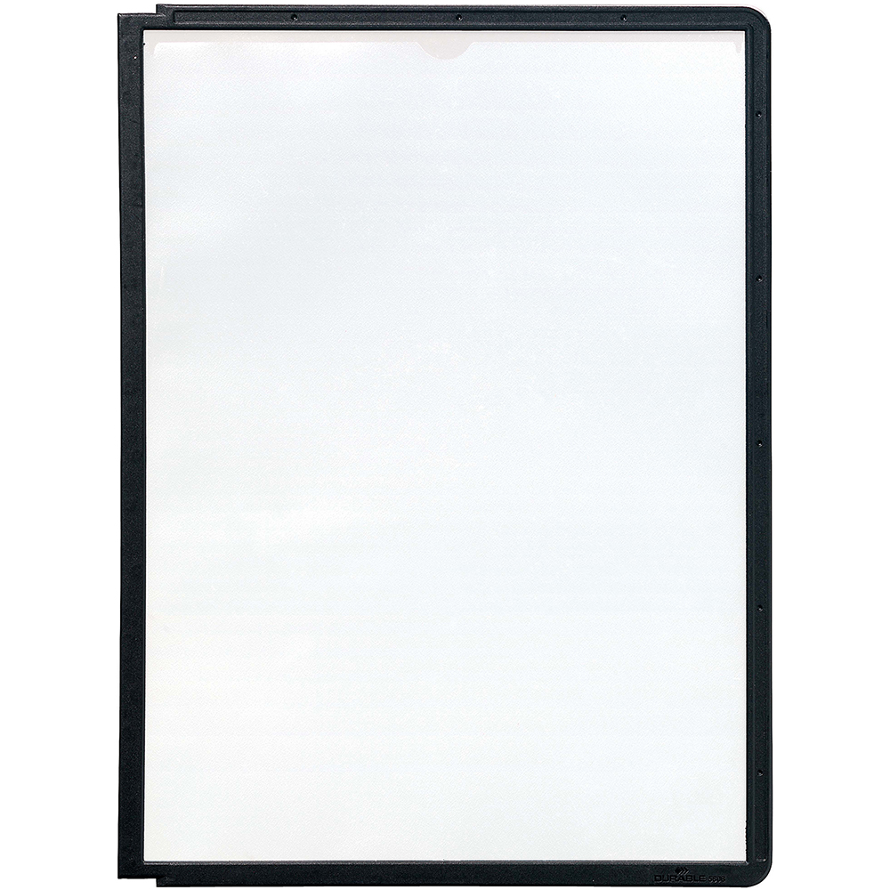 Image for DURABLE SHERPA PANEL A4 BLACK PACK 5 from Office Products Depot Gold Coast
