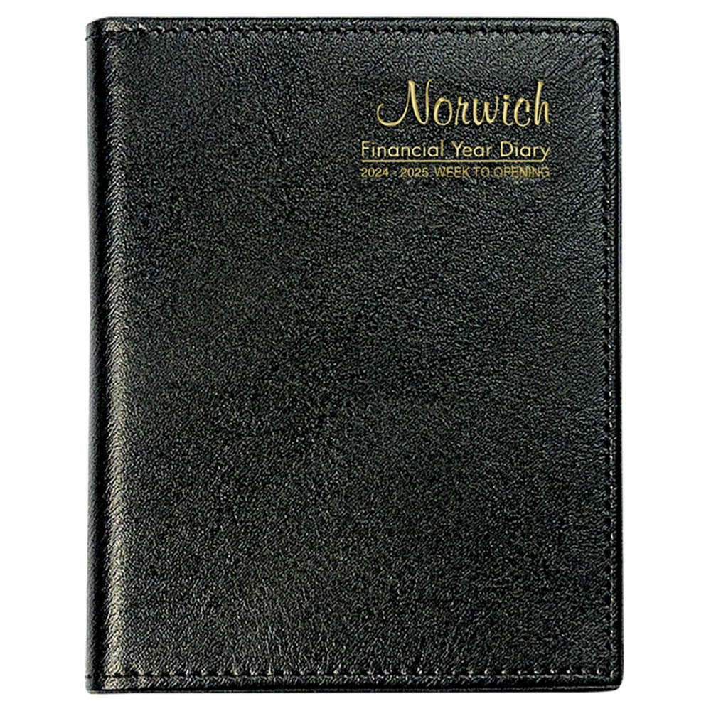 Image for CUMBERLAND 2024-2025 FINANCIAL YEAR POCKET DIARY WEEK TO VIEW 125 X 90MM BLACK from Ross Office Supplies Office Products Depot