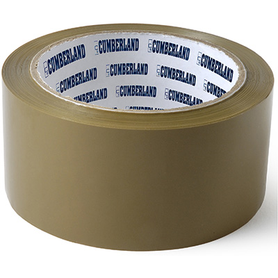 Image for CUMBERLAND PACKAGING TAPE 45 MICRON 48MM X 75M BROWN from Ross Office Supplies Office Products Depot