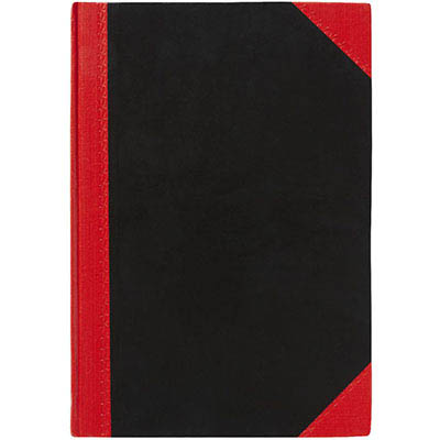 Image for BLACK AND RED NOTEBOOK CASEBOUND RULED 200 PAGE A5 from Albany Office Products Depot