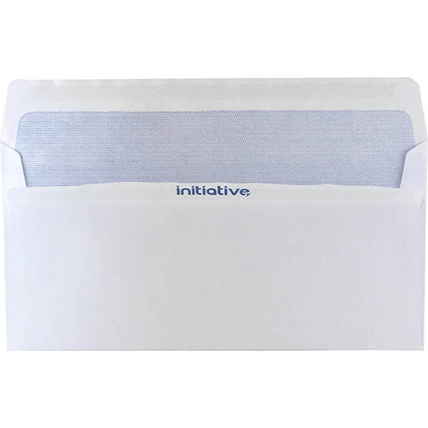 Image for INITIATIVE DL ENVELOPES SECRETIVE WALLET PLAINFACE SELF SEAL 80GSM 110 X 220MM WHITE BOX 500 from Total Supplies Pty Ltd