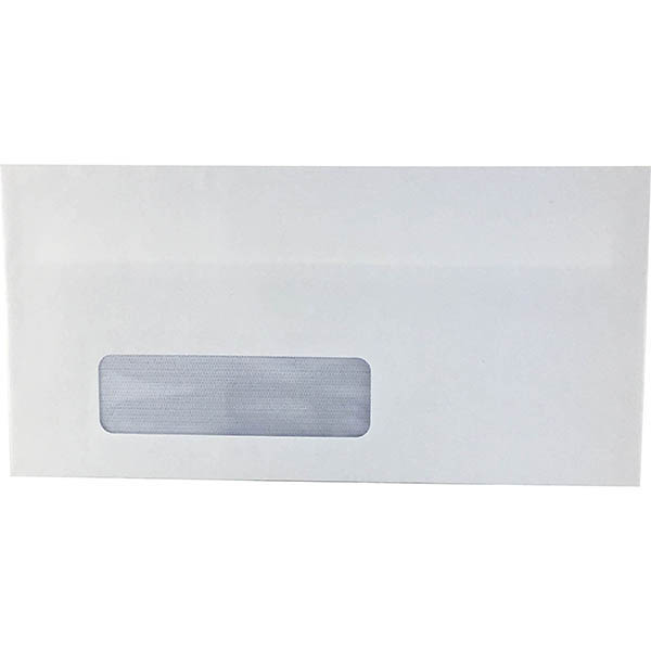 Image for INITIATIVE DL ENVELOPES SECRETIVE WALLET WINDOWFACE SELF SEAL 80GSM 110 X 220MM WHITE BOX 500 from Total Supplies Pty Ltd