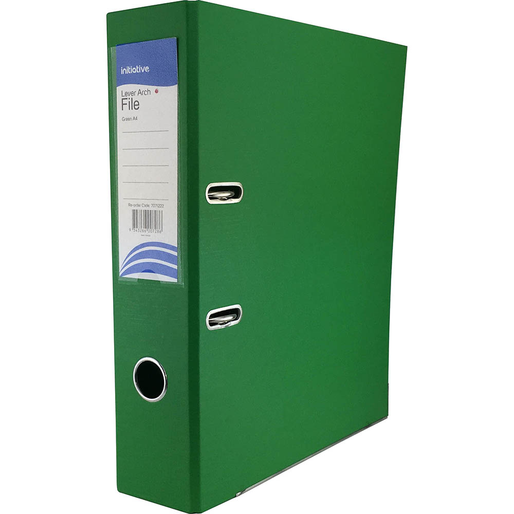 Image for INITIATIVE LEVER ARCH FILE PP 70MM A4 GREEN from Total Supplies Pty Ltd
