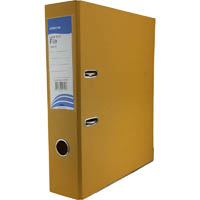 initiative lever arch file pp 70mm a4 yellow