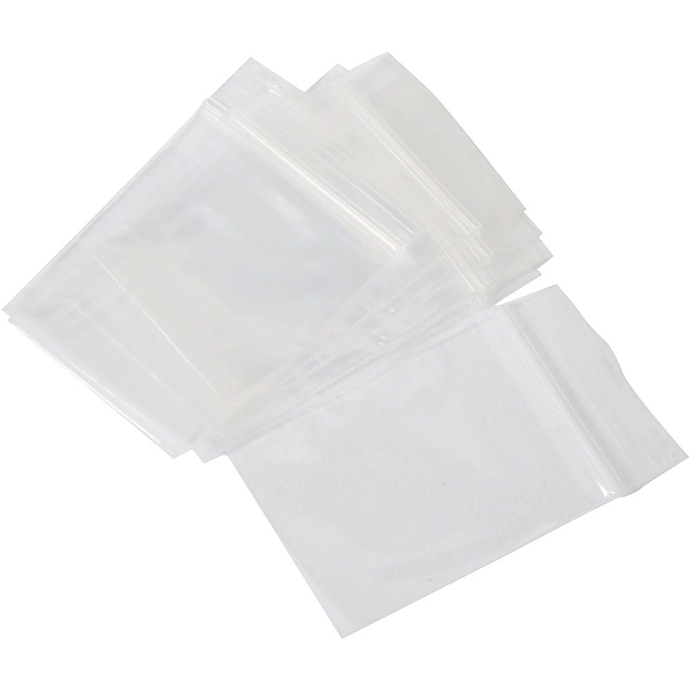 Image for CUMBERLAND PRESS SEAL BAG 45 MICRON 75 X 100MM CLEAR PACK 100 from Ross Office Supplies Office Products Depot