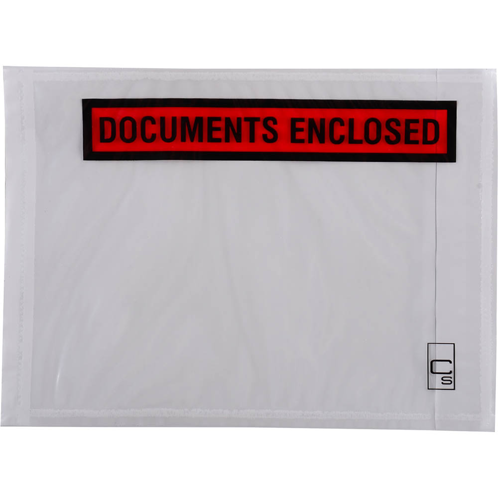 Image for CUMBERLAND PACKAGING ENVELOPE DOCUMENTS ENCLOSED 155 X 115MM WHITE BOX 1000 from Barkers Rubber Stamps & Office Products Depot