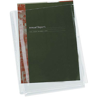 Image for CUMBERLAND SHEET PROTECTOR DOUBLE CAPACITY WITH GUSSET A4 CLEAR PACK 10 from Albany Office Products Depot