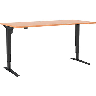 Image for CONSET 501-43 ELECTRIC HEIGHT ADJUSTABLE DESK 1800 X 800MM BEECH/BLACK from Office Products Depot