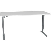 conset 501-43 electric height adjustable desk 1800 x 800mm white/silver