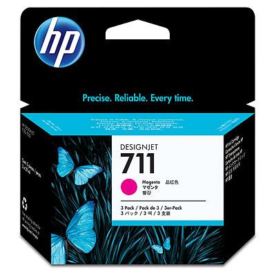 Image for HP CZ135A 711 INK CARTRIDGE MAGENTA PACK 3 from MOE Office Products Depot Mackay & Whitsundays