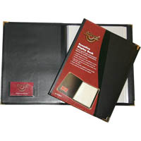 waterville executive display book non-refillable 20 pocket a4 black