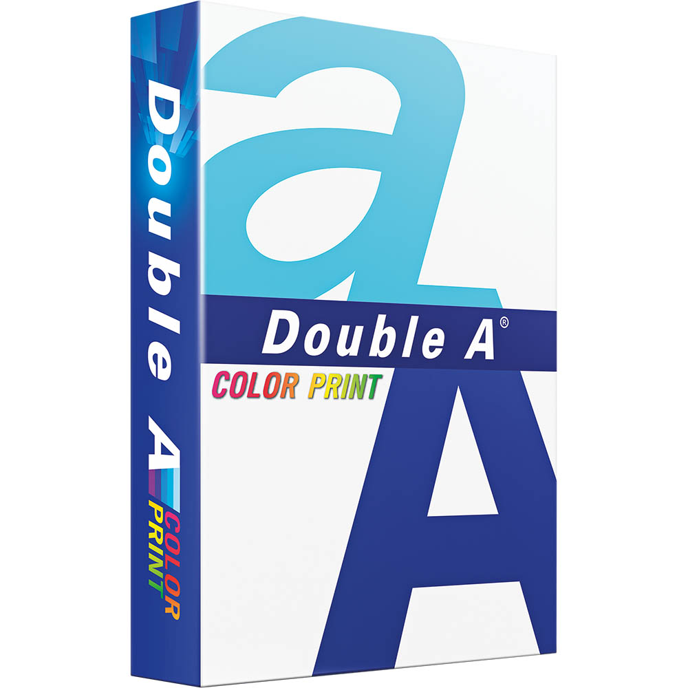 Image for DOUBLE A COLOUR PRINT A4 COPY PAPER 90GSM WHITE PACK 500 SHEETS from Ross Office Supplies Office Products Depot