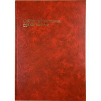 collins 3880 series account book indexed through 84 leaf a4 red