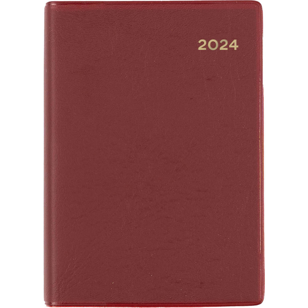 Image for COLLINS BELMONT POCKET 137.V78 DIARY A7 BURGUNDY from Office Products Depot Gold Coast
