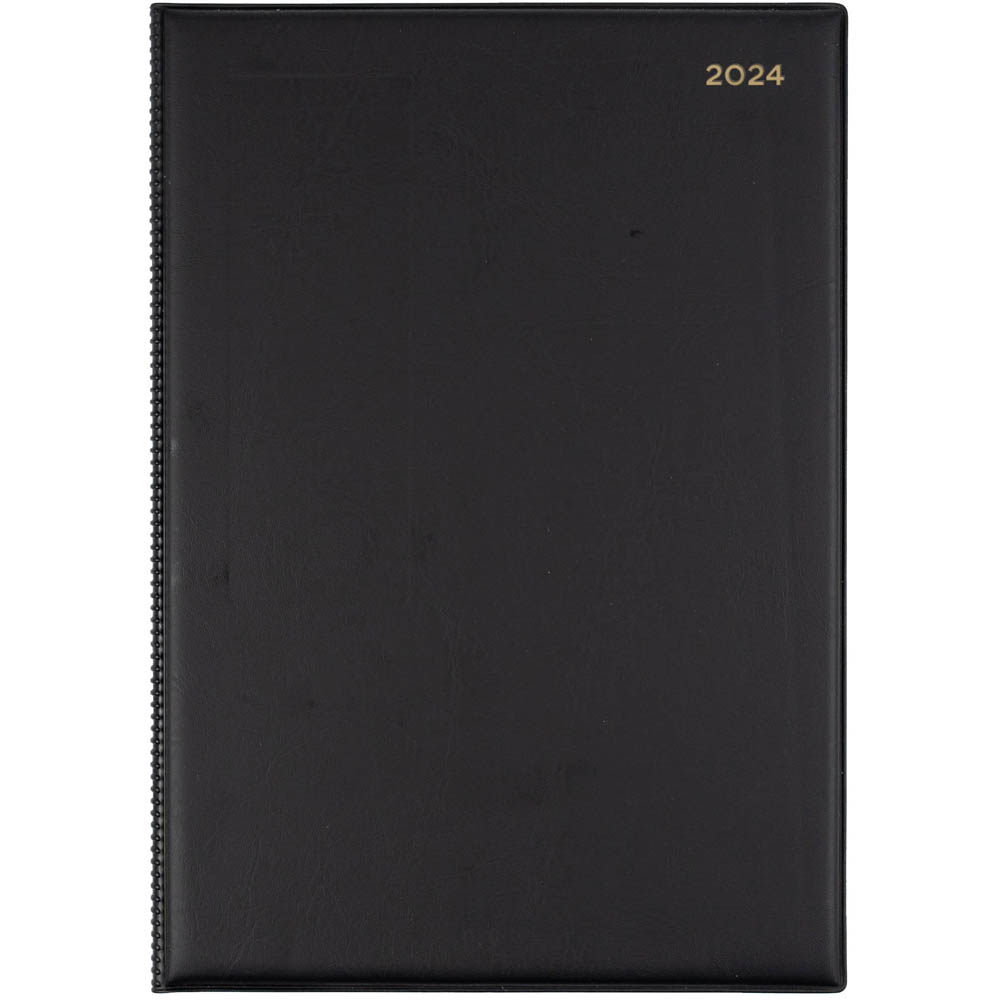 Image for COLLINS BELMONT DESK 347.V99 DIARY WEEK TO VIEW A4 BLACK from Ross Office Supplies Office Products Depot