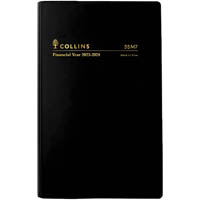collins 35m7.v99 financial year diary week to view b7r black