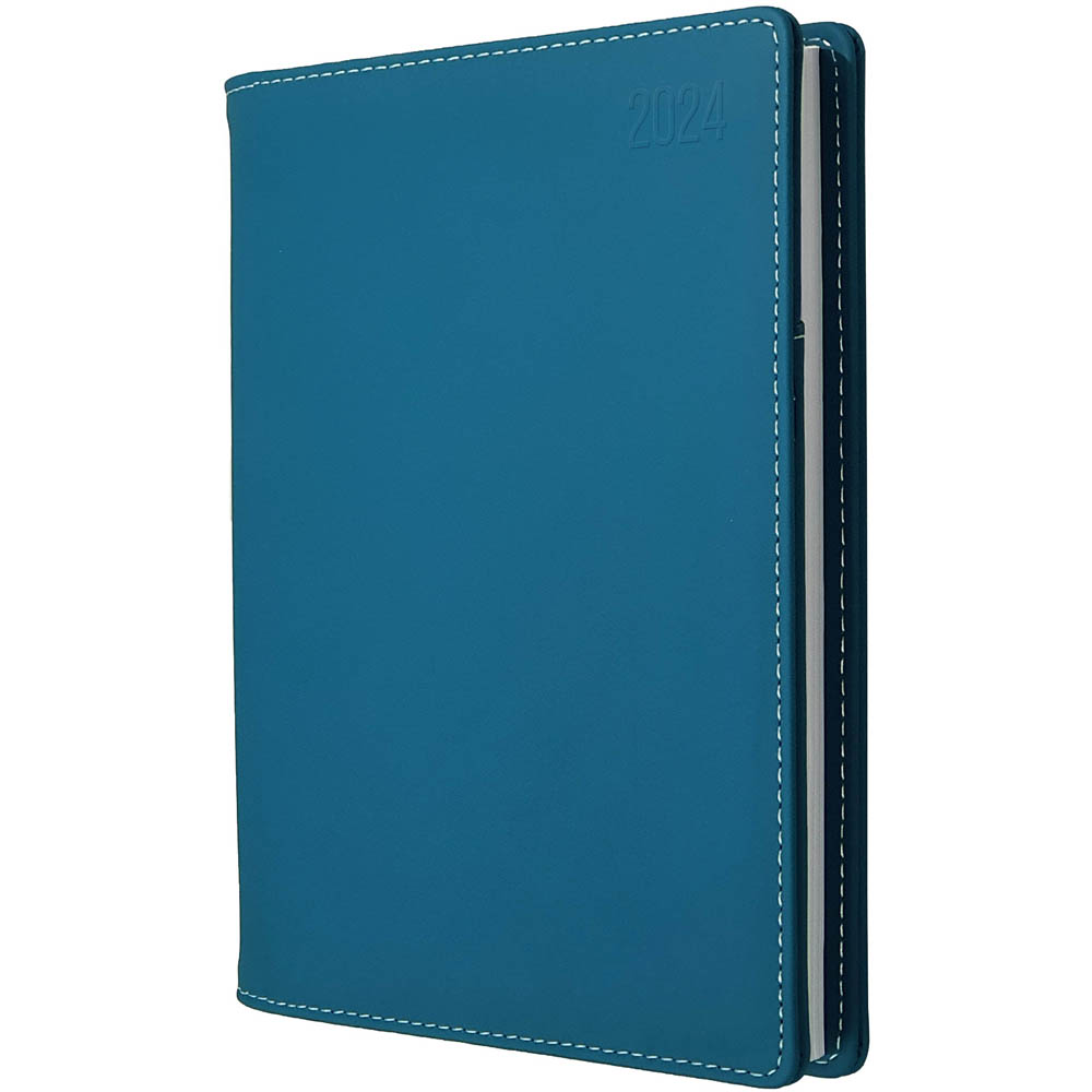 Image for DEBDEN ASSOCIATE II DESK 4351.U53 DIARY DAY TO PAGE A5 TEAL from Ross Office Supplies Office Products Depot