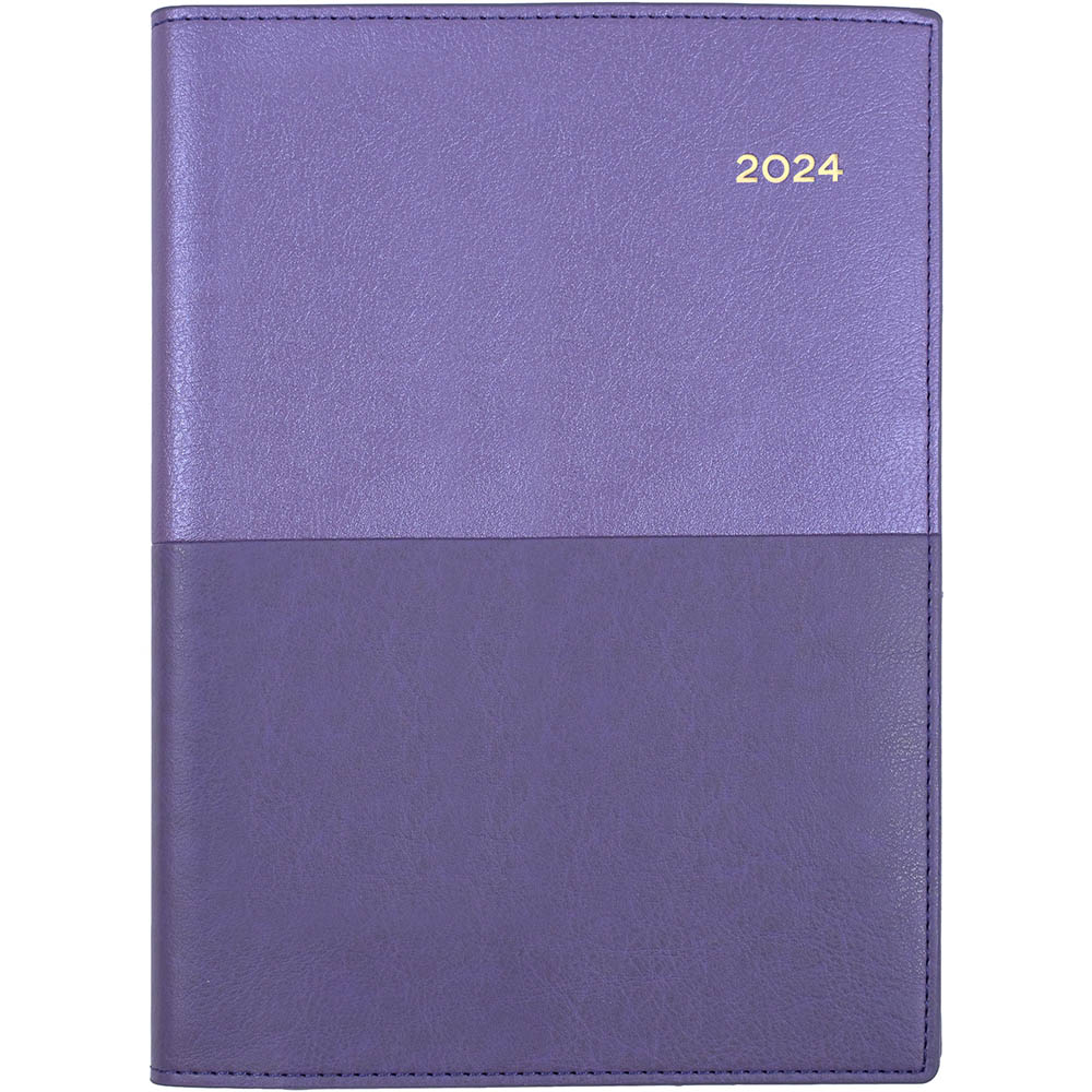 Image for COLLINS VANESSA 585.V55 DIARY WITH NOTES MONTH TO VIEW A5 PURPLE from Ross Office Supplies Office Products Depot