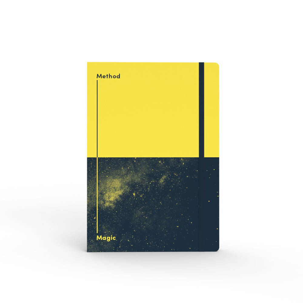 Image for JUMBLE AND CO METHOD AND MAGIC SPLIT NOTEBOOK A5 YELLOW from Office Products Depot