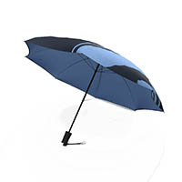 Image for JUMBLE AND CO UPS AND DOWNS UMBRELLA AUTOMATIC LIGHT BLUE from Barkers Rubber Stamps & Office Products Depot