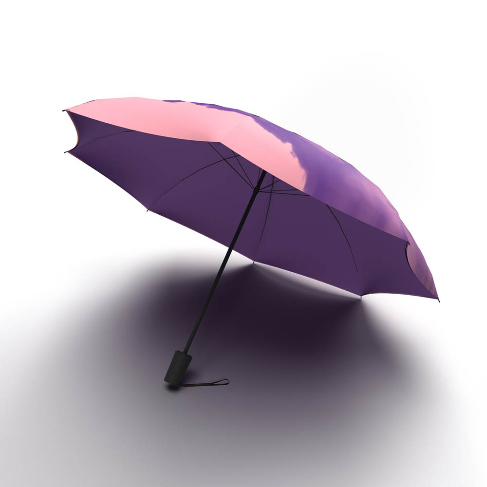 Image for JUMBLE AND CO UPS AND DOWNS UMBRELLA AUTOMATIC PURPLE from Albany Office Products Depot