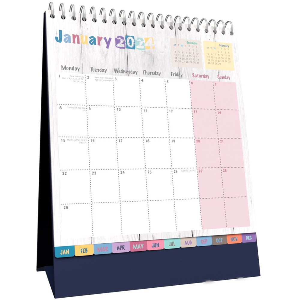Image for COLLINS BRIGHTON BTDC DESK CALENDAR MONTH TO VIEW 220 X 175MM from Ross Office Supplies Office Products Depot