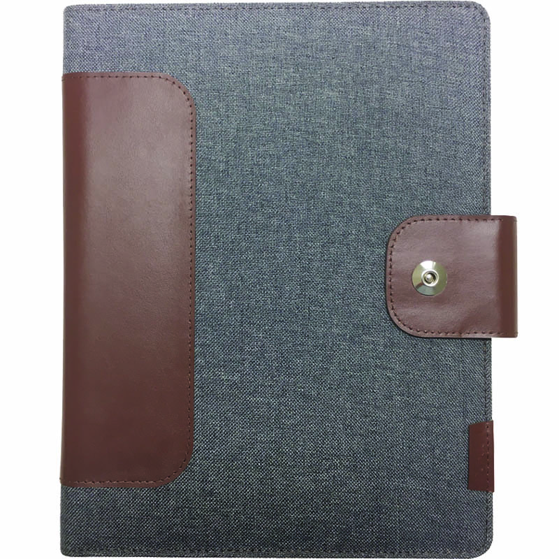 Image for COLLINS CH2 COMPACT COMPENDIUM MAGNETIC CLOSURE WITH NOTEPAD QUARTO 260 X 210MM GREY from Ross Office Supplies Office Products Depot