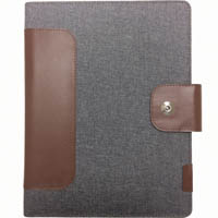 collins ch2 compact compendium magnetic closure with notepad quarto 260 x 210mm grey
