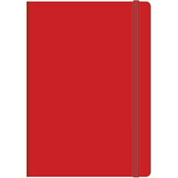 collins legacy notebook ruled 240 page expandable inner pocket a5 red