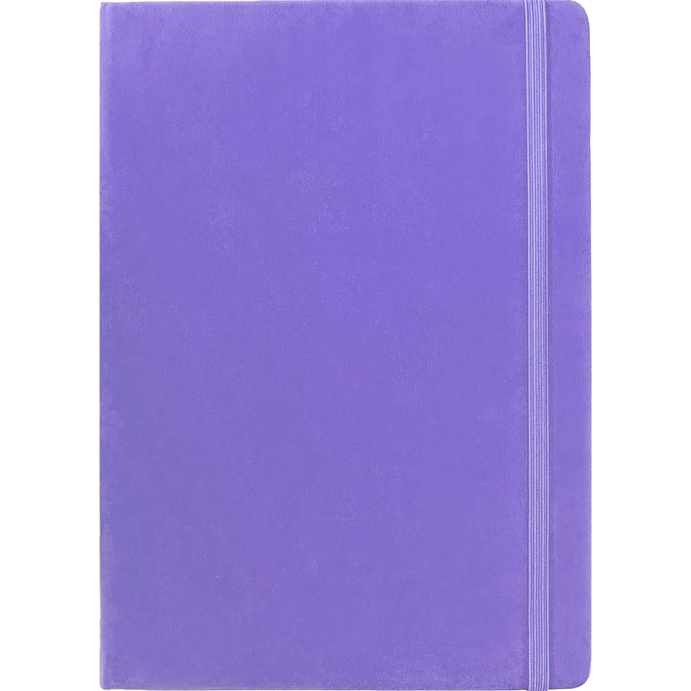 Image for COLLINS LEGACY NOTEBOOK RULED 240 PAGE EXPANDABLE INNER POCKET A5 PURPLE from Office Products Depot