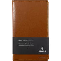 collins william notebook ruled 192 page a5 brown