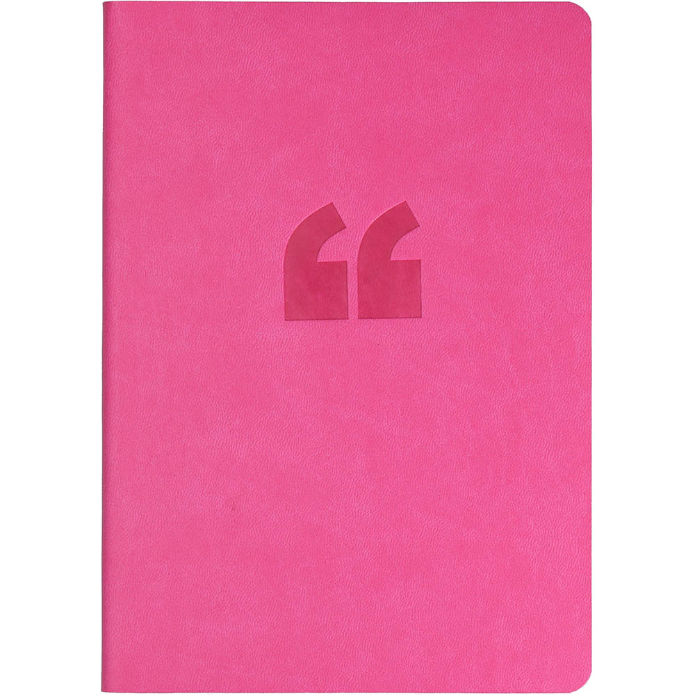 Image for COLLINS EDGE NOTEBOOK RULED 240 PAGE RAINBOW EDGING A5 PINK from Office Products Depot