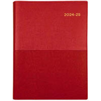 collins vanessa fy185.v15 financial year diary day to page a5 red
