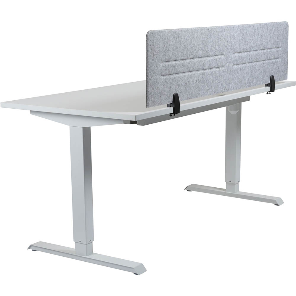 Image for HEDJ ABOVE PET DESK MOUNTED SCREEN 1400 X 340MM LIGHT GREY from Barkers Rubber Stamps & Office Products Depot