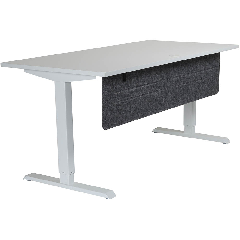 Image for HEDJ BELOW PET DESK MOUNTED SCREEN 1400 X 340MM CHARCOAL / LIGHT GREY from Total Supplies Pty Ltd