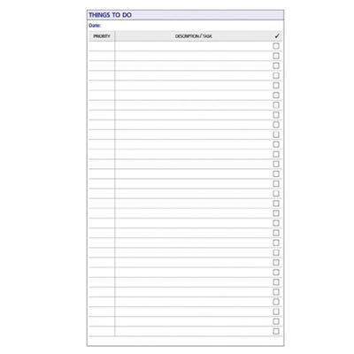Image for DEBDEN DAYPLANNER PR2006 PERSONAL EDITION REFILL THINGS TO DO from MOE Office Products Depot Mackay & Whitsundays