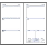 collins unruled planner pr2705 refill week to view white